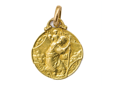 medalla de oro antigua
