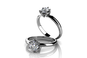 anillo de diamante de mujer