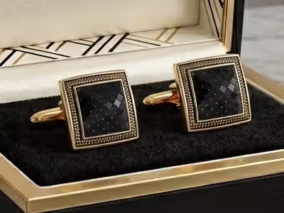 gemelos oro hombre