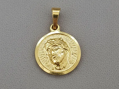 medallas oro 14k 18k