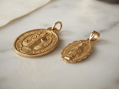 medallas oro religiosas